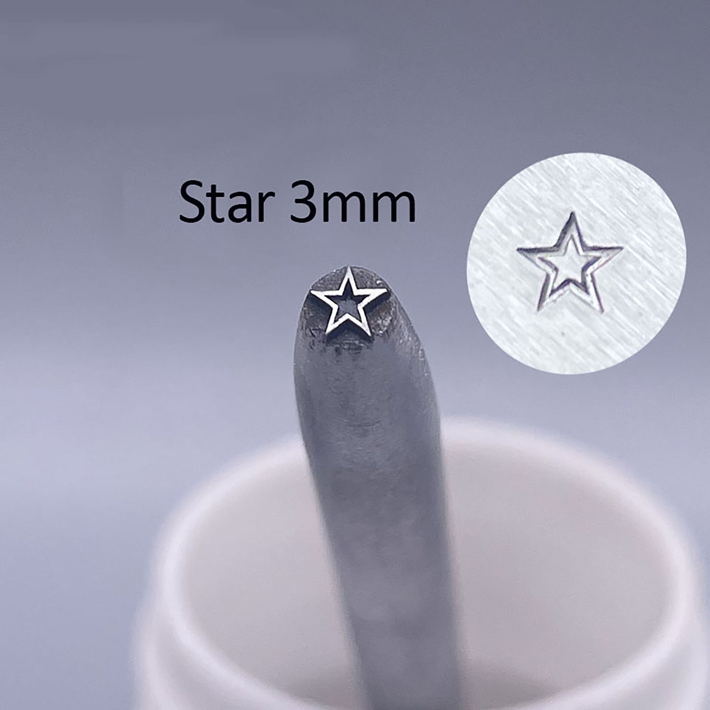 Steel Stamp Star Moon Heart micro Craftsmanship for Jewelry Making - Personalize Your Silver 925 and Gold Creations with Precision and Style