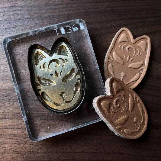 Custom size Acrylic Cutting Dies for your logo brass stamp Leather Embossing and Debossing combination foil embossing key chain lucky tag