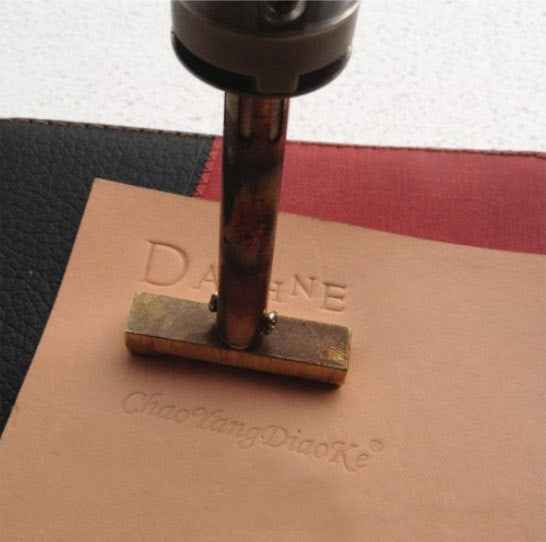 Custom logo leather stamp with electric iron brand tools Heat Bronzing Embossing 110v-240V leather Adjustable temperature